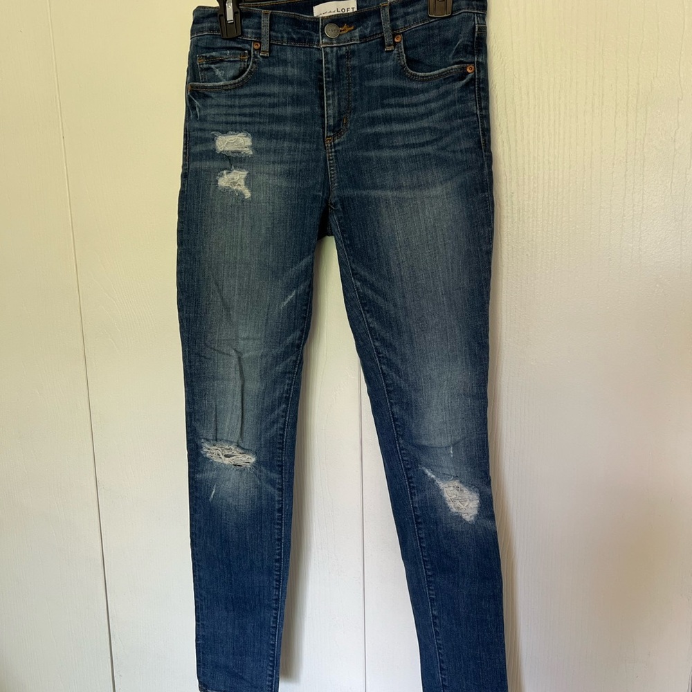 LOFT Distressed Jeans